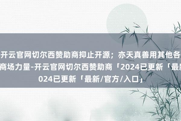 开云官网切尔西赞助商抑止开源；亦天真善用其他各项大家资源和商场力量-开云官网切尔西赞助商「2024已更新「最新/官方/入口」